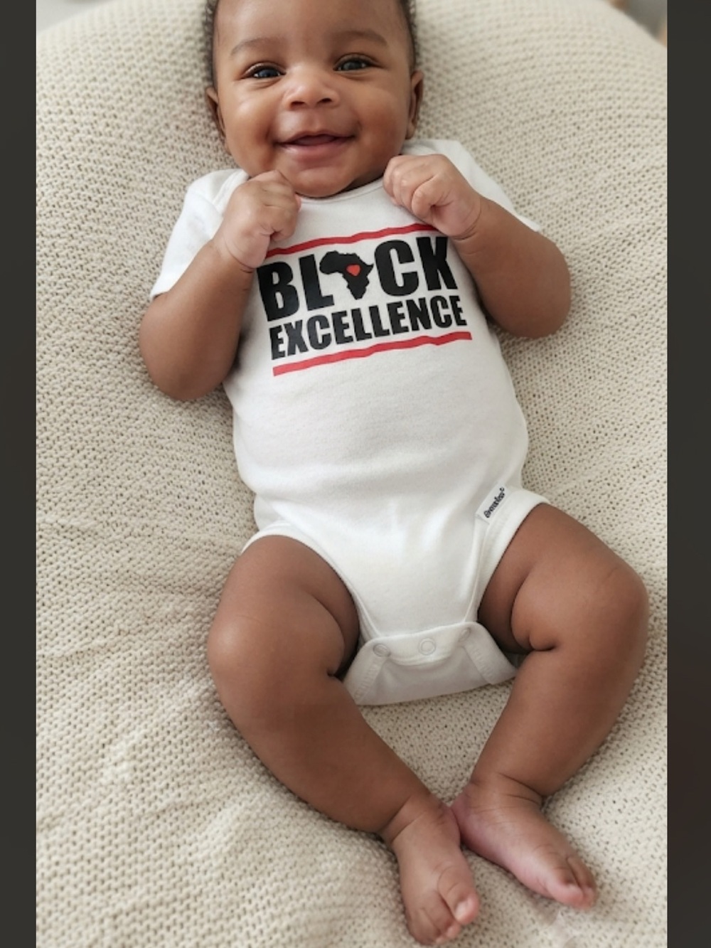 BLACK excellence  Gerber one piece  size 3-6 M new without tag  , 100% cotton